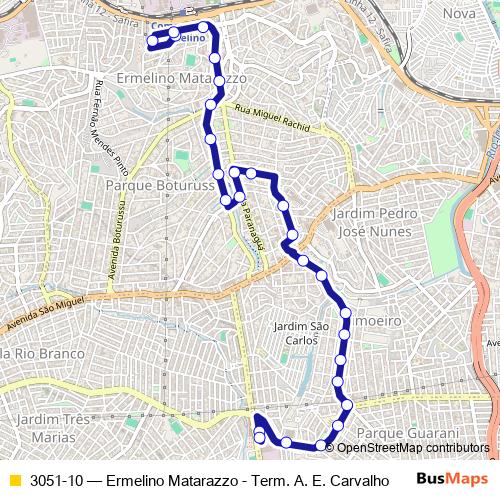 3051-10 bus Line Map