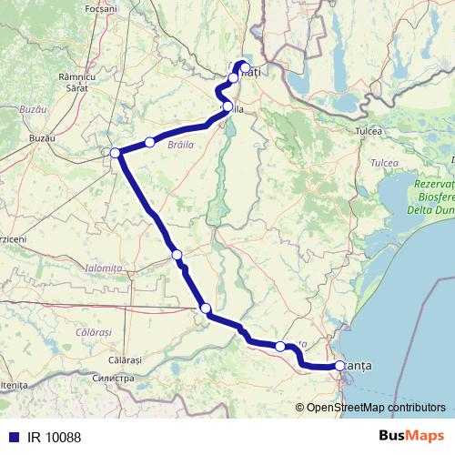 IR 10088 rail Line Map