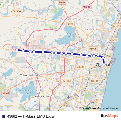 43882 rail Line Map
