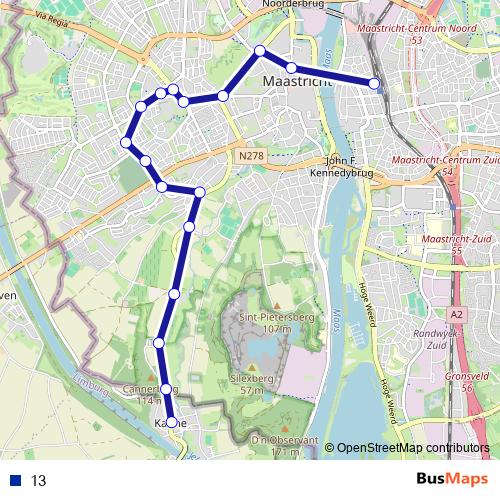 13 metro Line Map