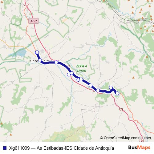 Xg611009 bus Line Map