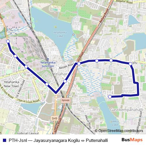 PTH-Jsnl bus Line Map