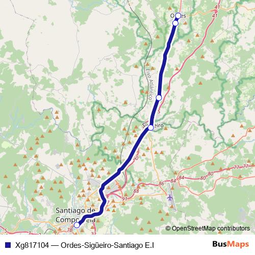 Xg817104 bus Line Map