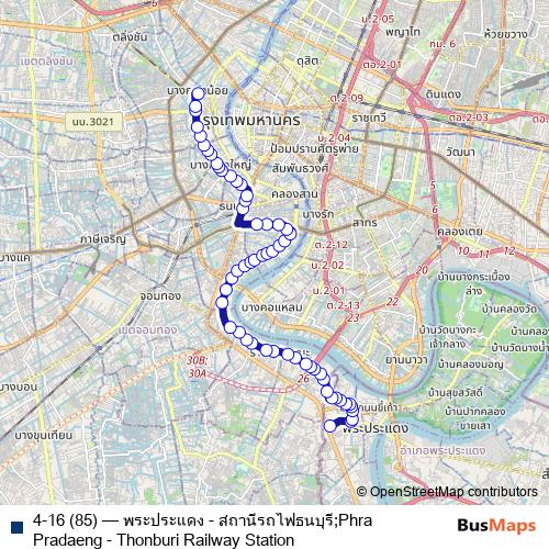 4-16 (85) bus Line Map