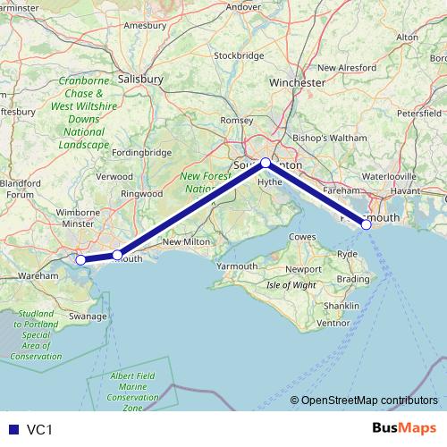 VC1 bus Line Map