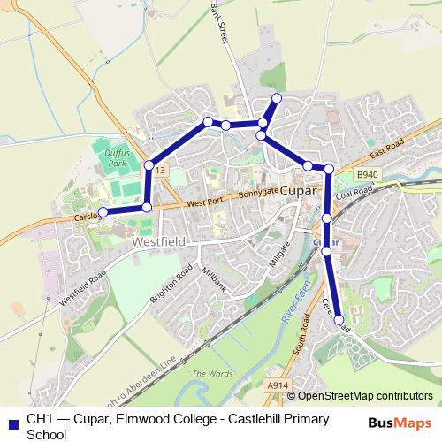 CH1 bus Line Map