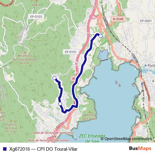 Xg672018 bus Line Map