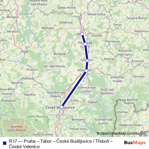 R17 rail Line Map