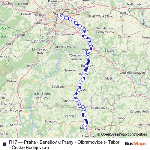 R17 rail Line Map