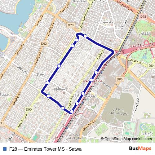 F28 bus Line Map