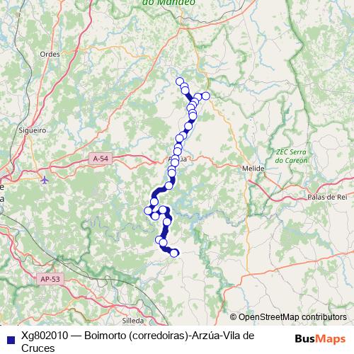 Xg802010 bus Line Map