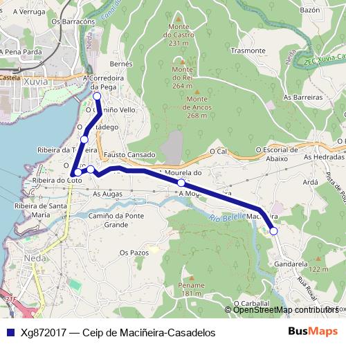 Xg872017 bus Line Map