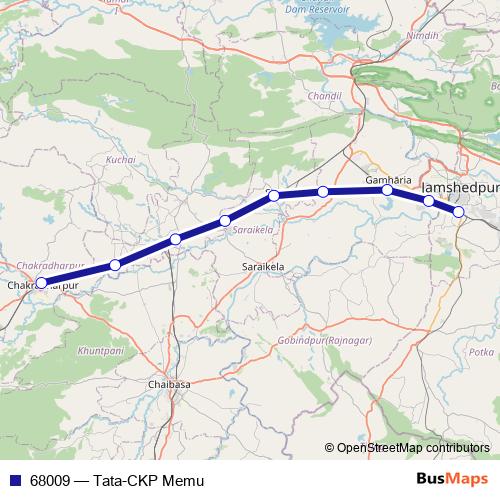 68009 rail Line Map
