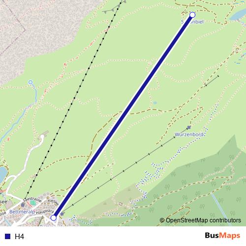 H4 cable-car Line Map