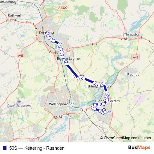 50S bus Line Map