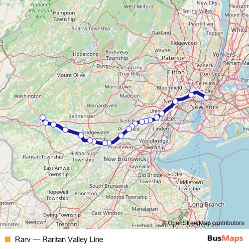 Rarv rail Line Map