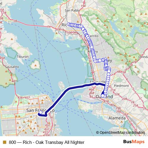 800 bus Line Map