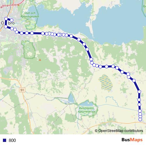 800 bus Line Map