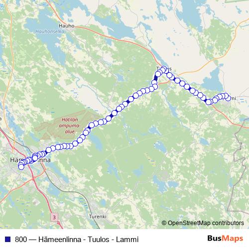 800 bus Line Map