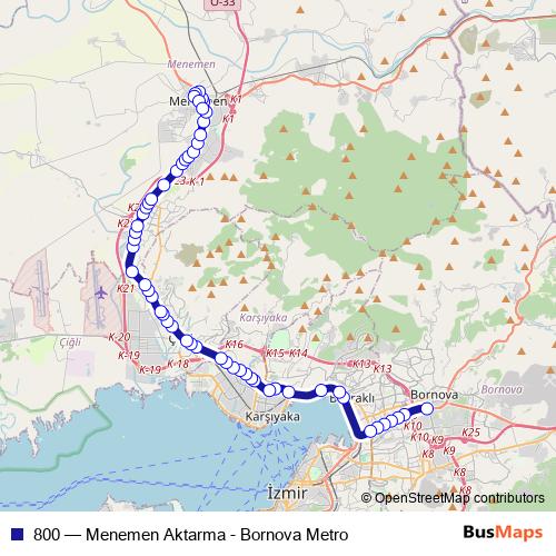 800 bus Line Map