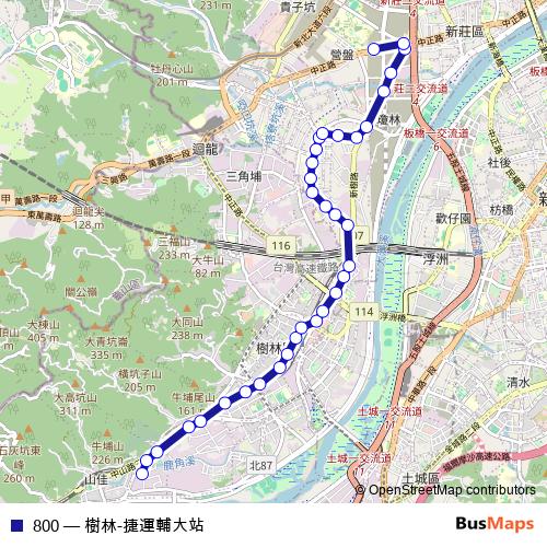 800 bus Line Map