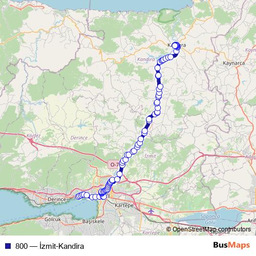 800 bus Line Map