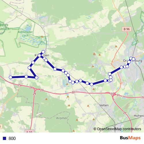 800 bus Line Map