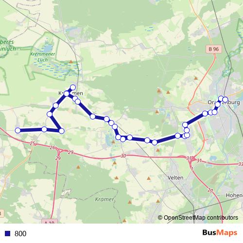 800 bus Line Map