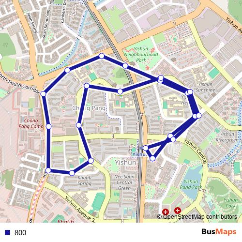 800 bus Line Map
