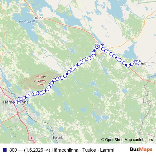 800 bus Line Map