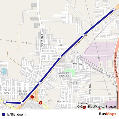 578lstldown bus Line Map