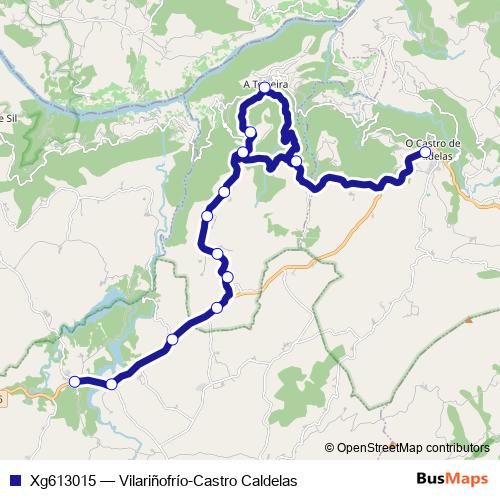 Xg613015 bus Line Map