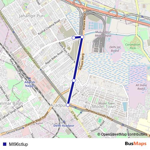 Ml96stlup bus Line Map