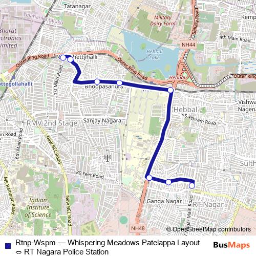 Rtnp-Wspm bus Line Map