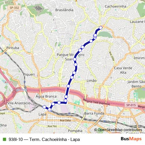 938l-10 bus Line Map