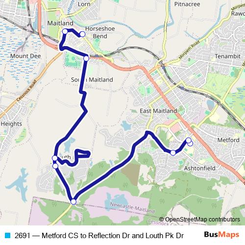 2691 bus Line Map
