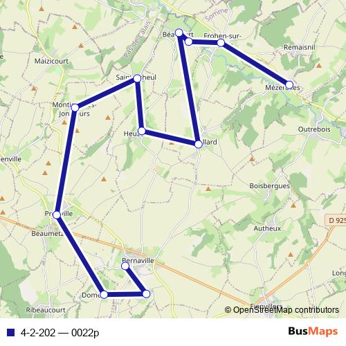 4-2-202 bus Line Map
