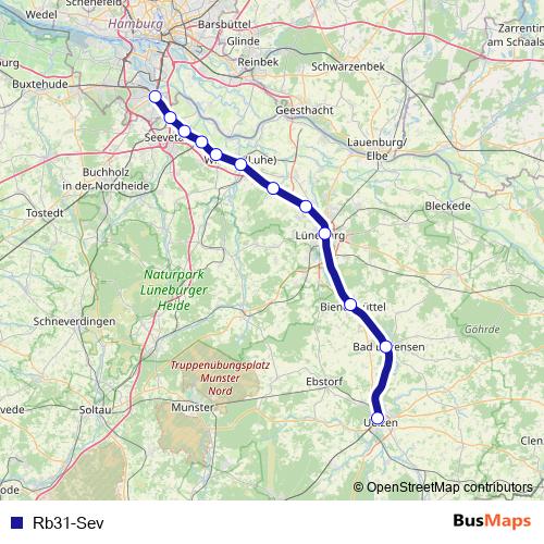 Rb31-Sev rail Line Map