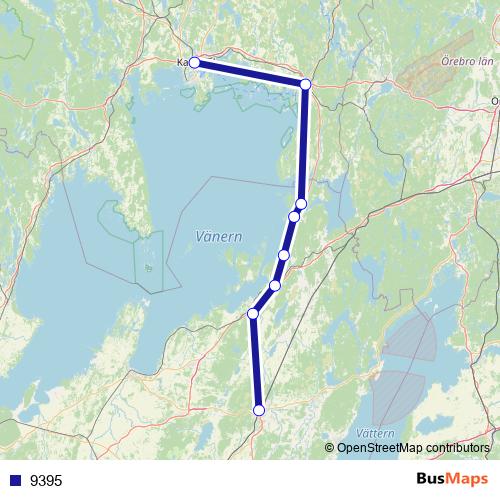 9395 bus Line Map