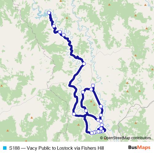 S188 bus Line Map