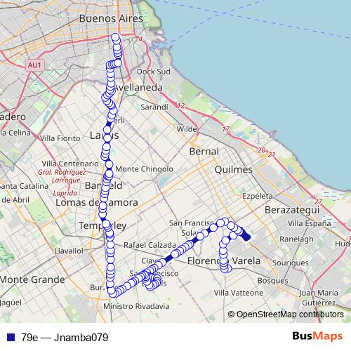 79e bus Line Map