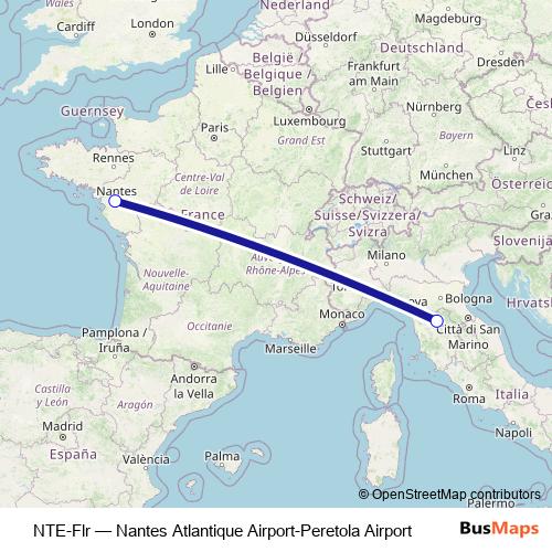NTE-Flr bus Line Map