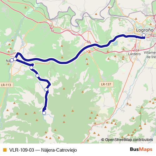 VLR-109-03 bus Line Map