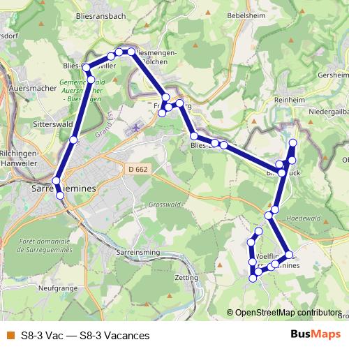 S8-3 Vac bus Line Map