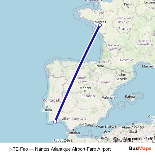 NTE-Fao bus Line Map