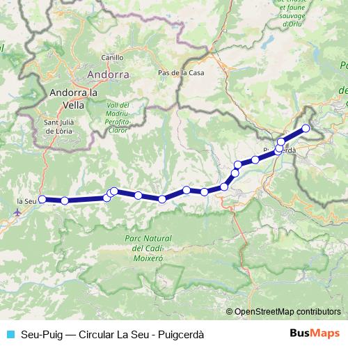 Seu-Puig bus Line Map