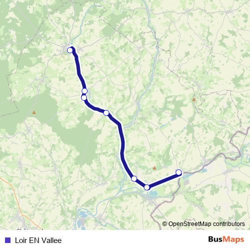 Loir EN Vallee bus Line Map