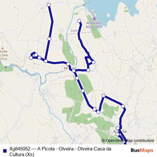 Xg845052 bus Line Map