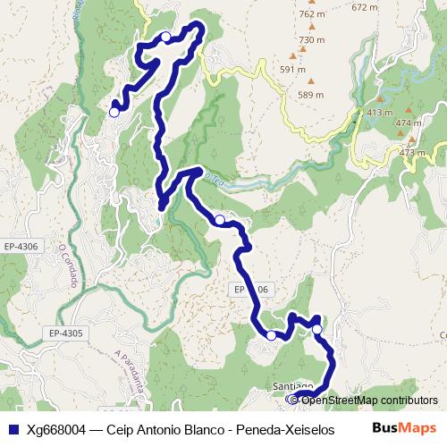 Xg668004 bus Line Map