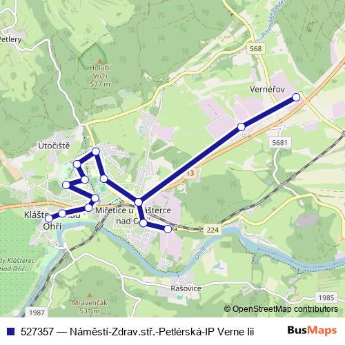 527357 bus Line Map